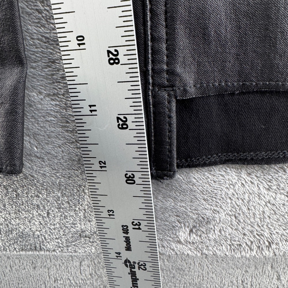 NWT Canyon Retreat Black Coated Flare Jeans High Rise Stepped Hem Womens Size 4 - Picture 7 of 12